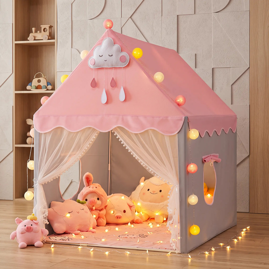 Pink house-shaped children&